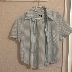 Sunday Best Sky Blue Checkered Shirt